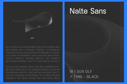 Nalte-Sans-Preview-Highlight-in-Two-Black-Paper
