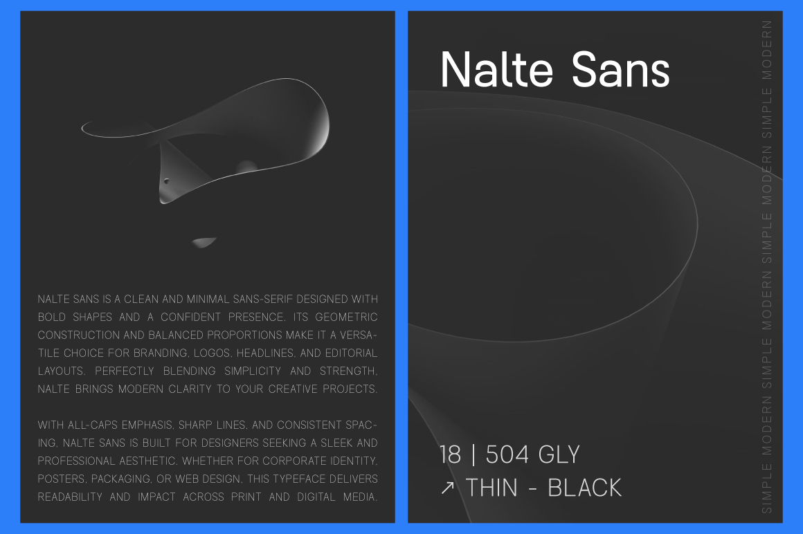 Nalte-Sans-Preview-Highlight-in-Two-Black-Paper