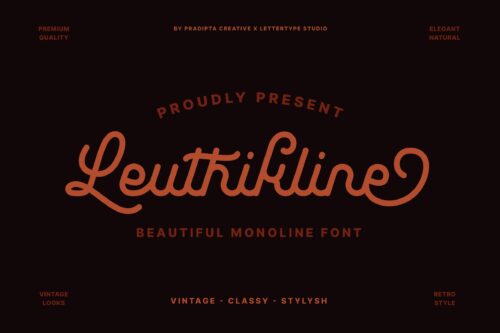 Monoline Script Font