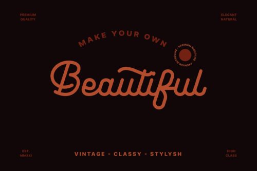 Monoline Script Font