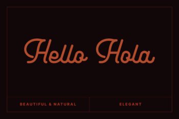 Monoline Script Font