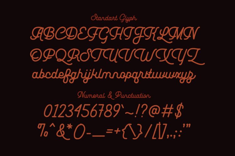 Monoline Script Font