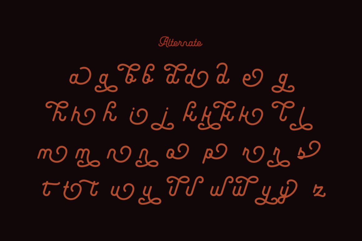 Monoline Script Font