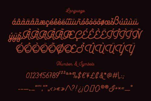 Monoline Script Font