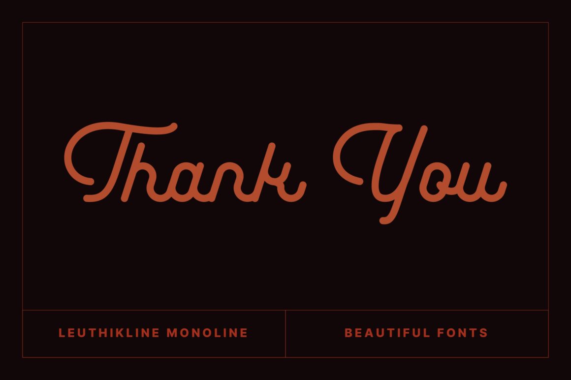 Monoline Script Font