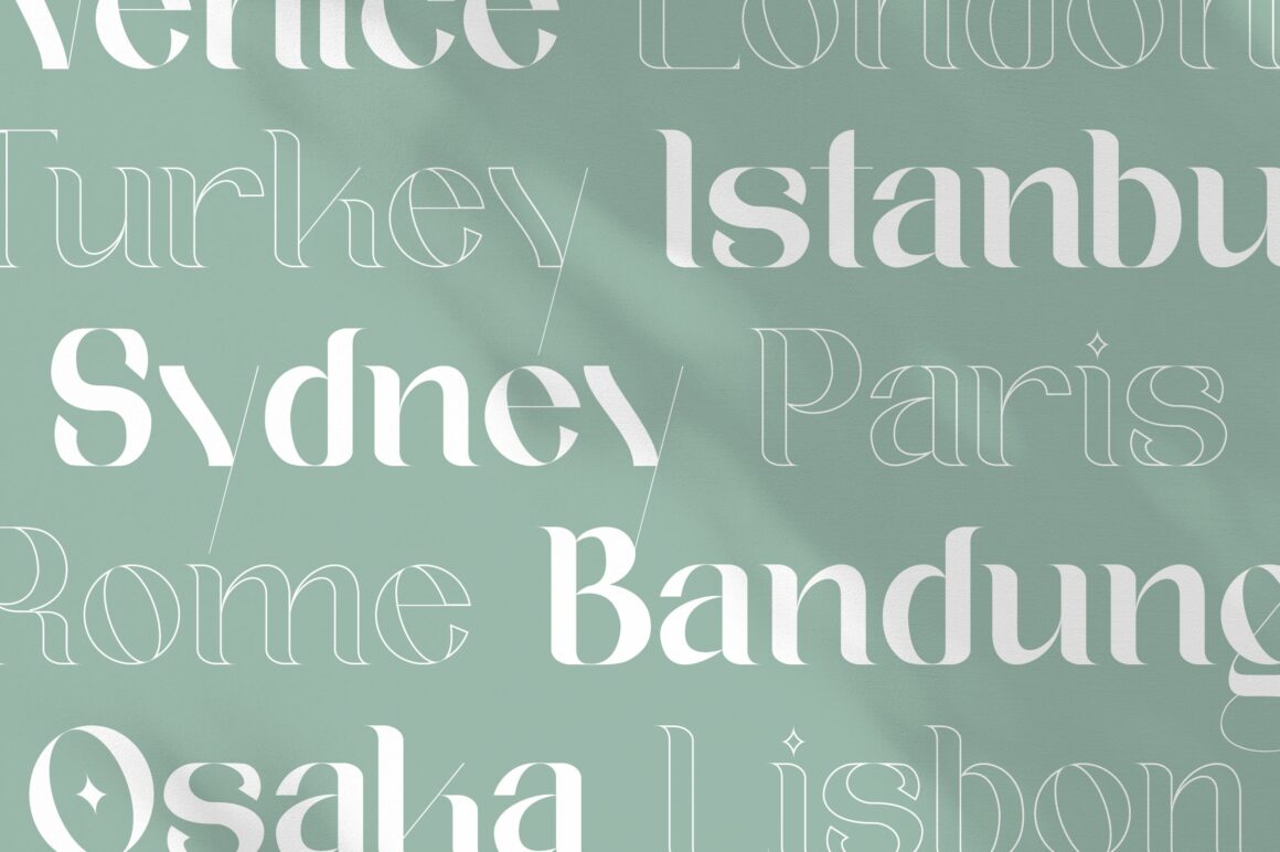 modern luxury serif font