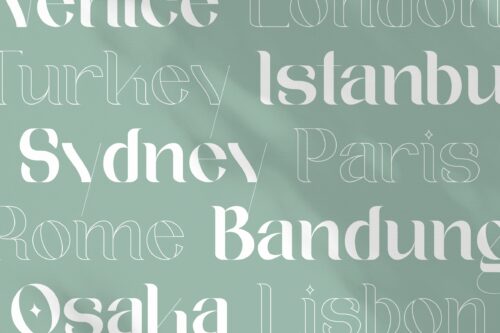 modern luxury serif font
