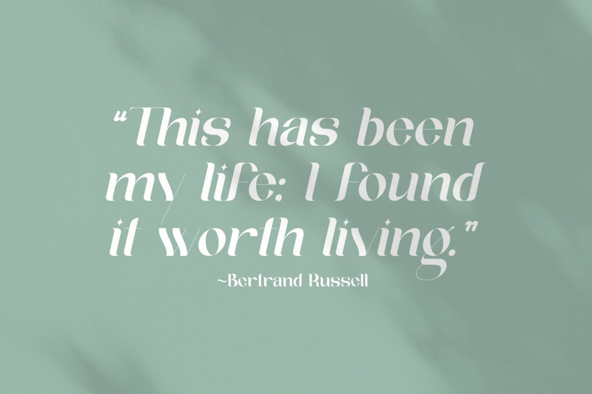 modern luxury serif font