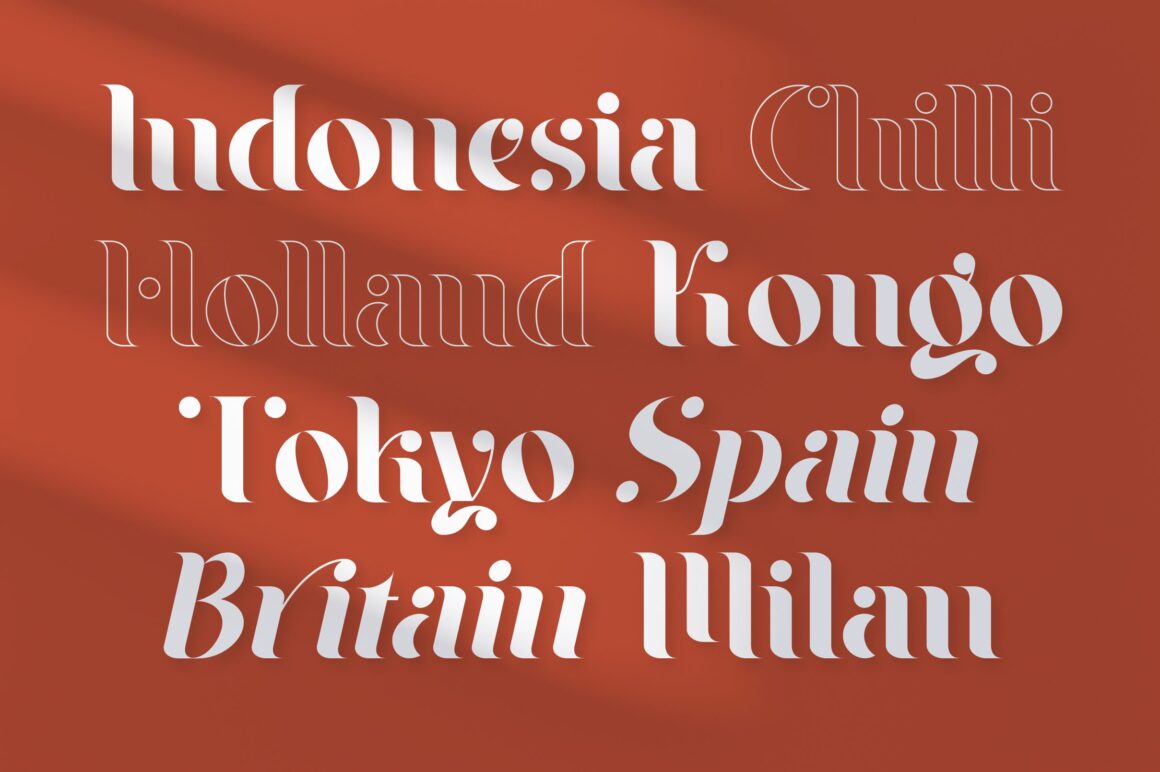 Classic modern serif font