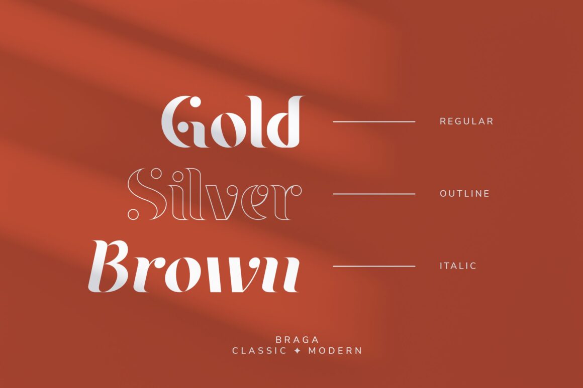 Classic modern serif font