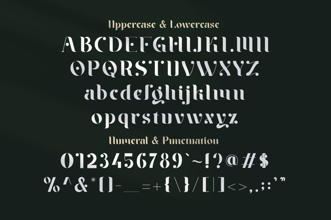 Classic modern serif font