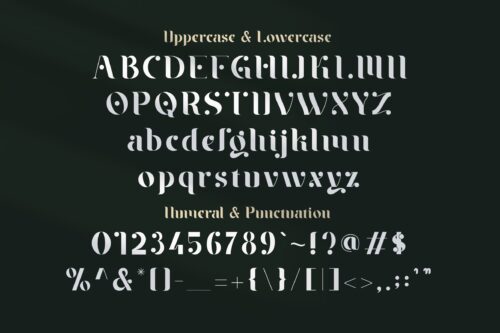 Classic modern serif font