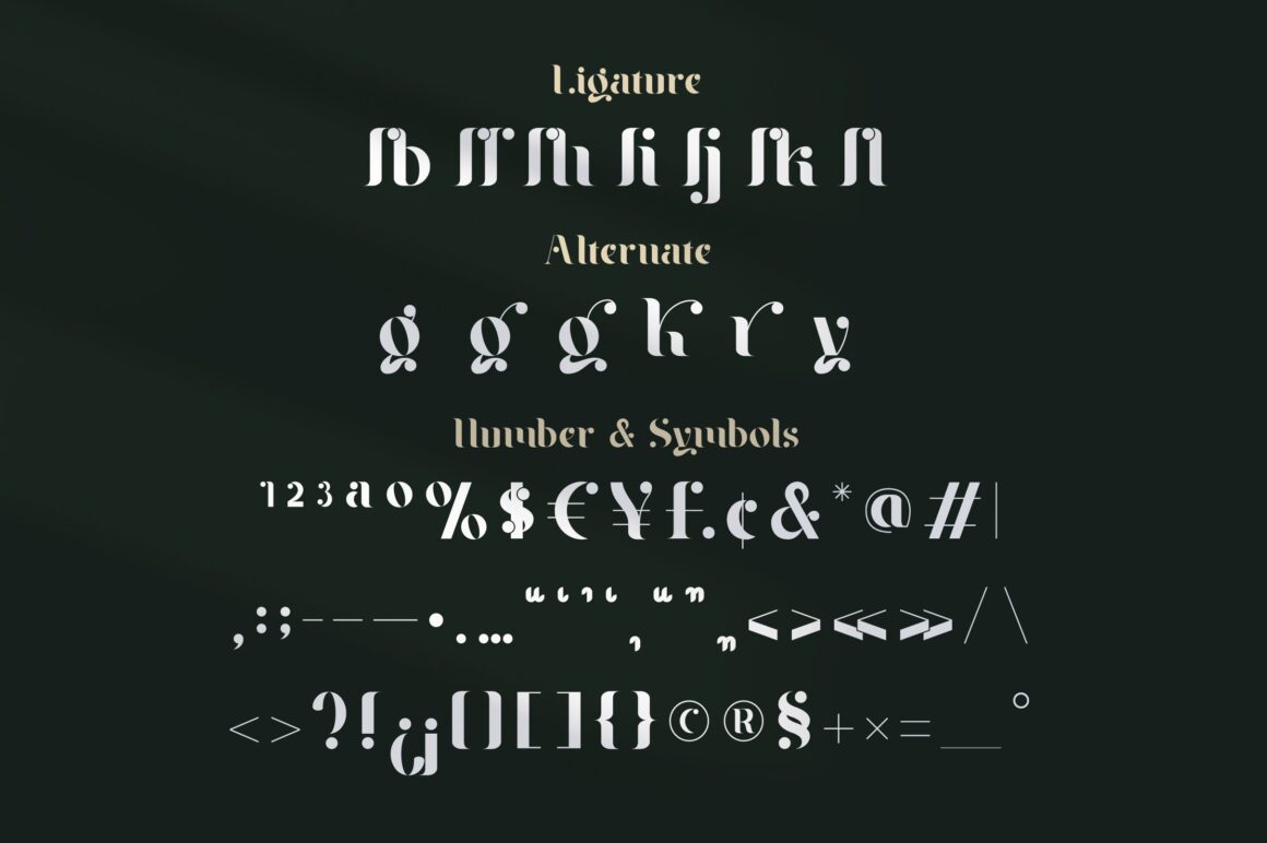 Classic modern serif font