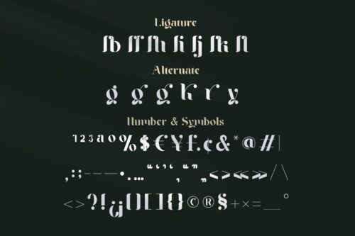 Classic modern serif font