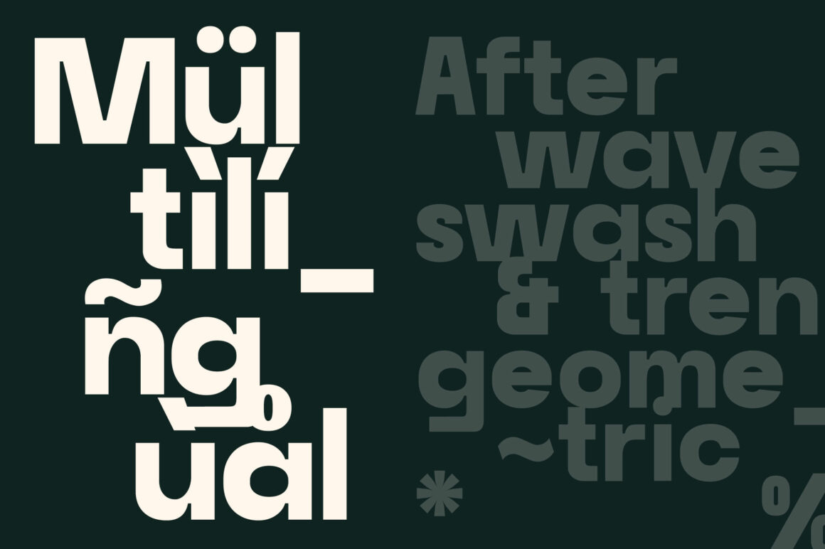 freebies free geometric sans serif font