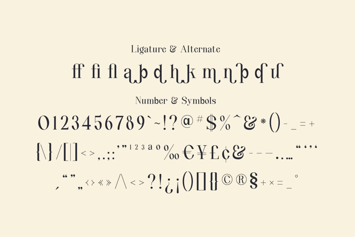 Luxury Serif Font