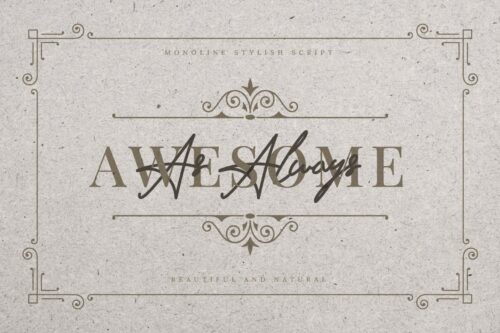 Stylish Monoline Script