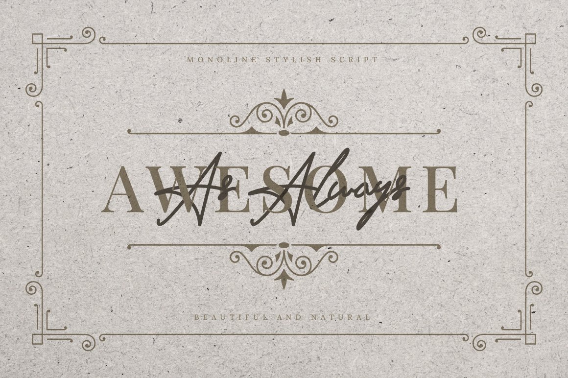 Stylish Monoline Script