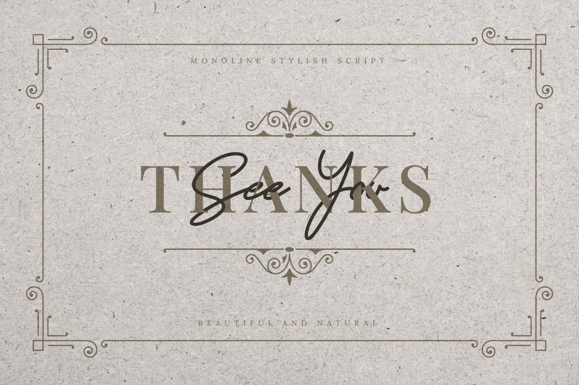 Stylish Monoline Script