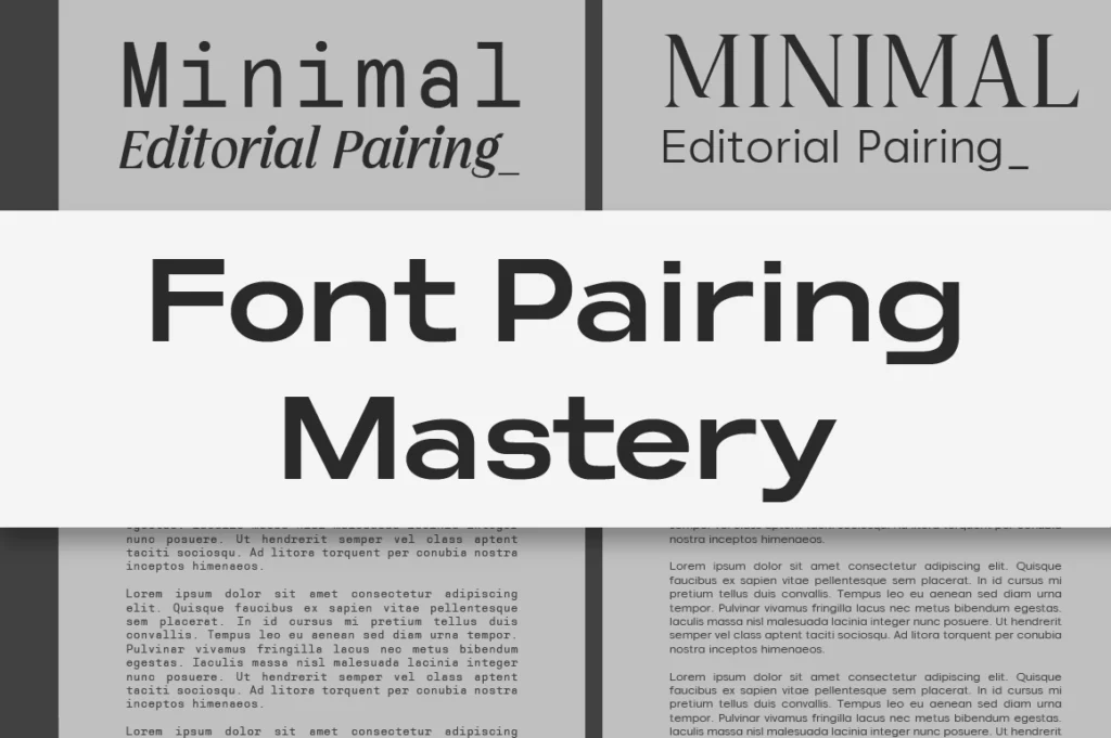 Font Pairing Mastery: How to Match Typefaces Like a Pro