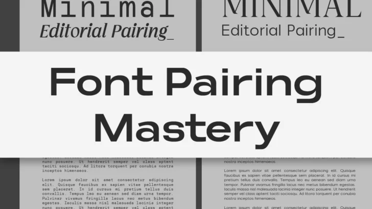Font Pairing Mastery: How to Match Typefaces Like a Pro
