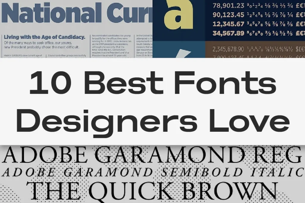 10 Best Fonts Designers Love in 2025