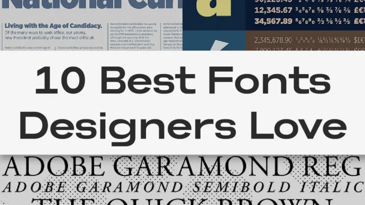 10 Best Fonts Designers Love in 2025