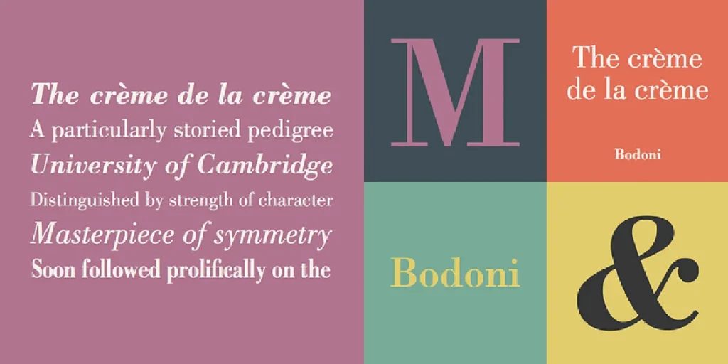 5 Most Used Serif Font Styles Today (Plus Lettertype Studio Picks)_Bodoni