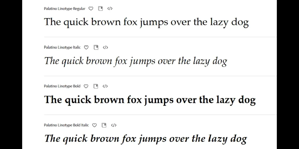 5 Most Used Serif Font Styles Today (Plus Lettertype Studio Picks)_Palatino