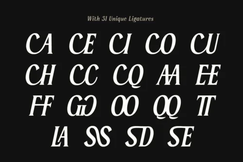 Serelia-Unique-Ligatures