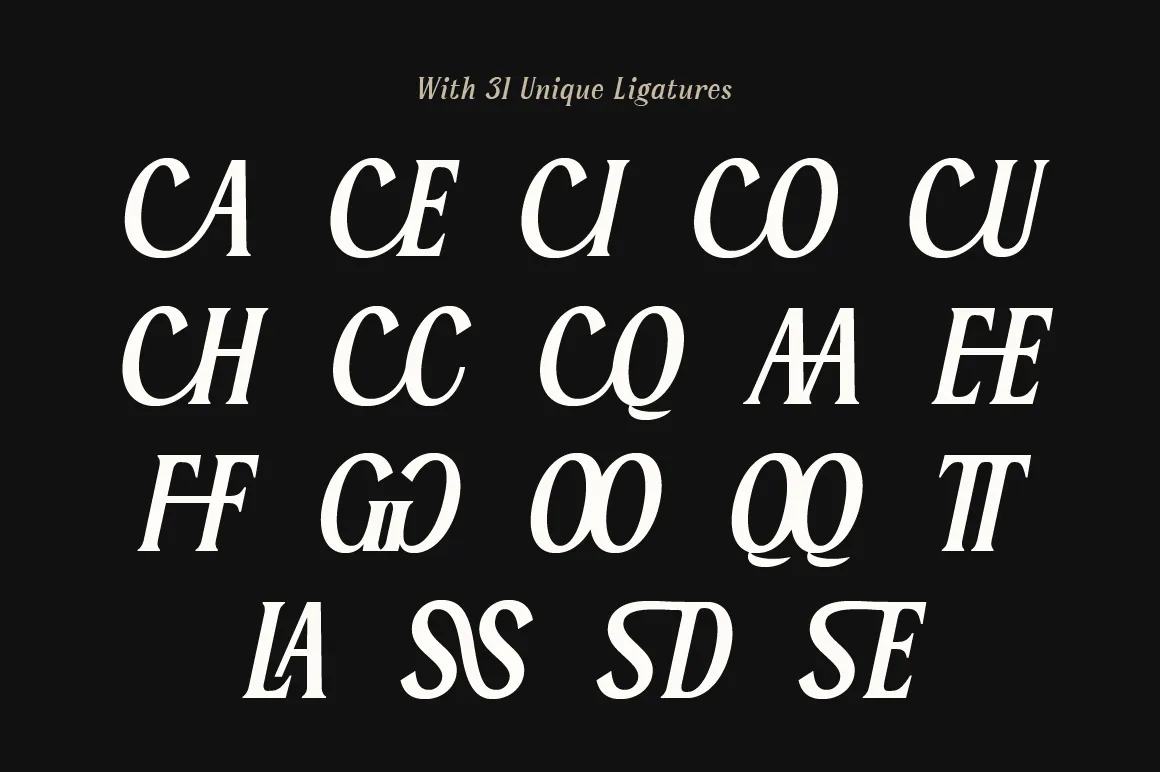 Serelia-Unique-Ligatures