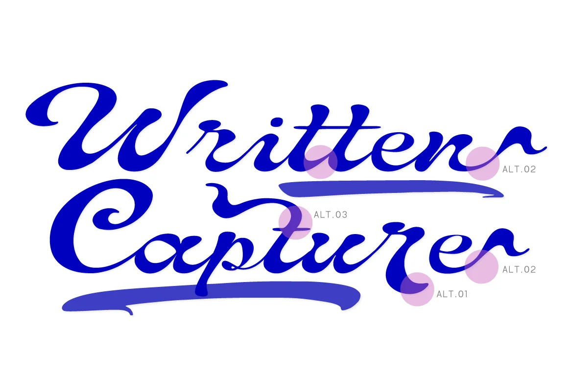 Written-Capture-Preview-Alternates-Ligatures