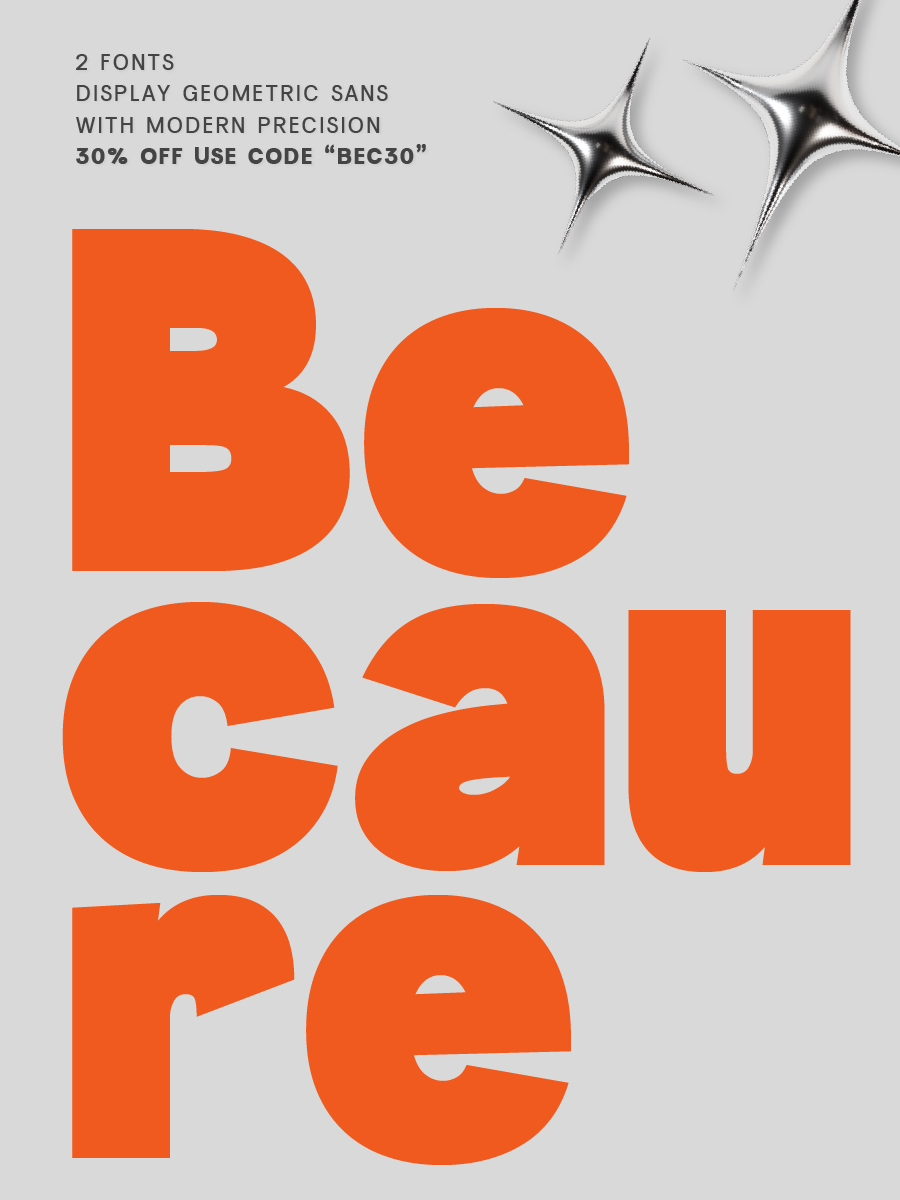 Becaure Hero Cover Lettertype Studio - Mobile