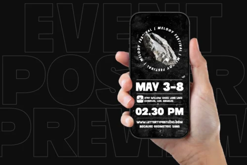 Becaure-Poster-Event-on-Phone-Mockup