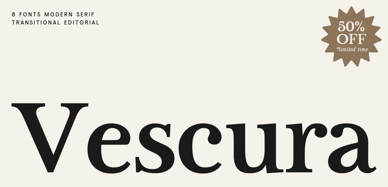 Vescura Hero Cover Lettertype Studio - Dekstop