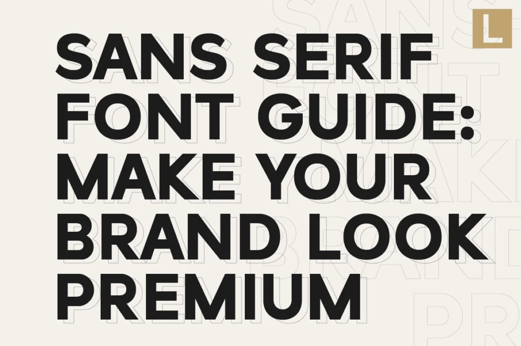 Sans Serif Font Guide Make Your Brand Look Premium (2026)