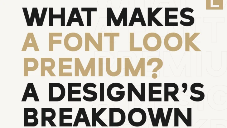 What Makes a Font Look Premium Typography Secrets Explained