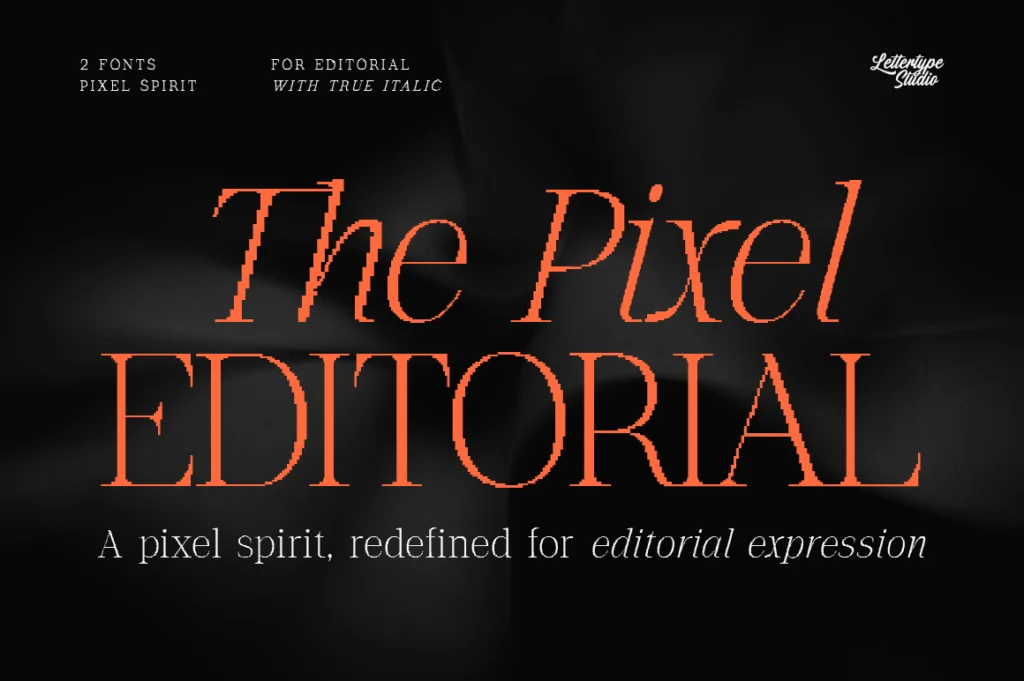 pixel-editorial-serif-font-preview-hero