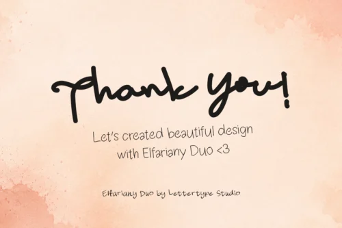 elfariany-thank-you-card-font-preview