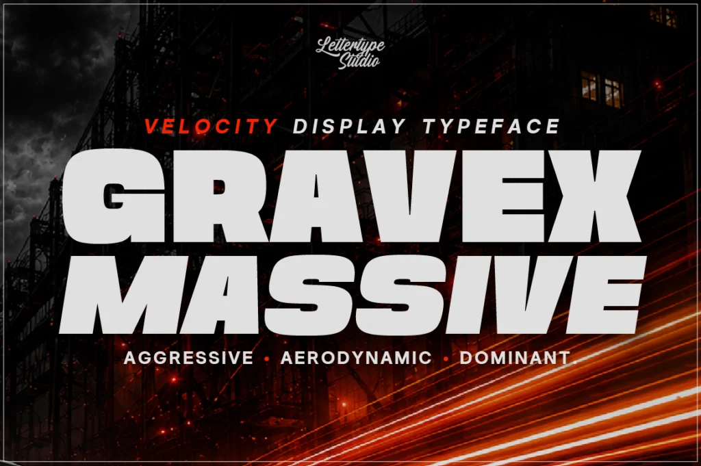 gravex-massive-racing-display-font
