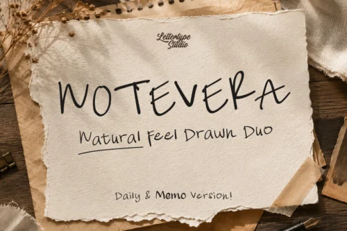 notevera-duo-cover-handwritten-font