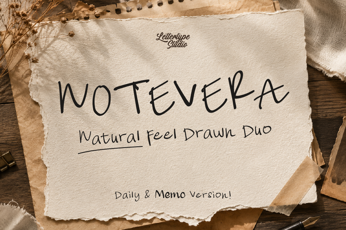 notevera-duo-cover-handwritten-font