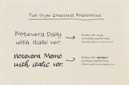 notevera-duo-daily-memo-font-styles