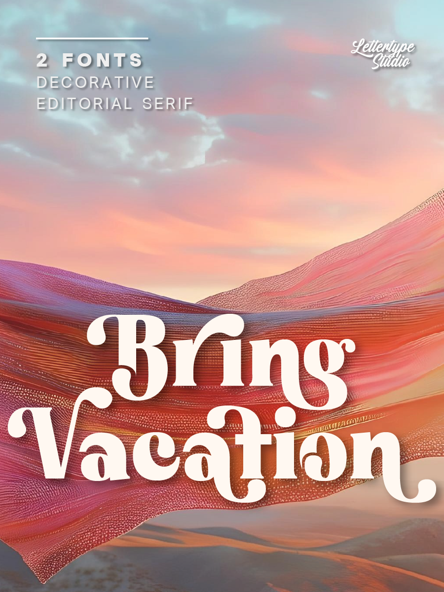 Bring Vacation Hero Cover Lettertype Studio - Mobile