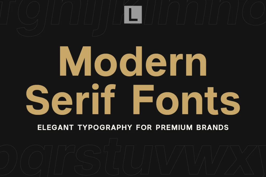 Modern Serif Fonts - Elegant Typography for Premium Brands