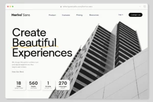 Horiva-Sans-Preview-04-Website-UI-Design