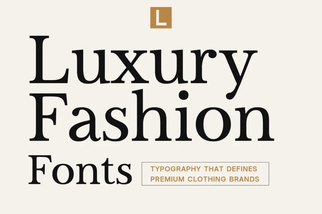 Typography That Defines Premium Clothing Brands