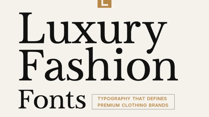 Typography That Defines Premium Clothing Brands