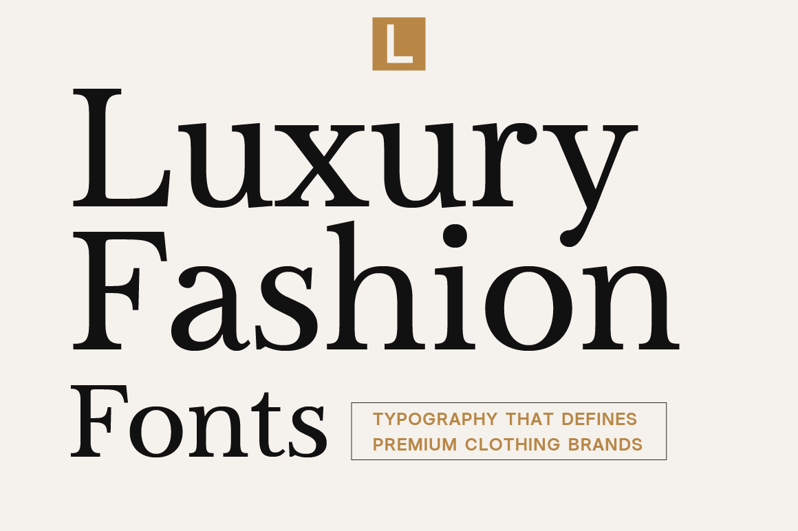Typography That Defines Premium Clothing Brands