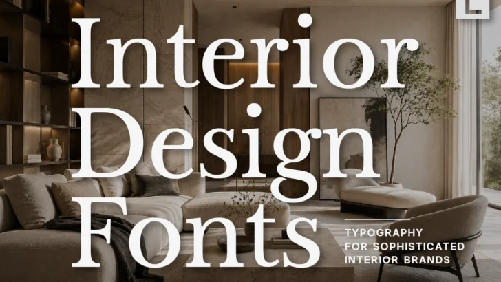 Interior Design Fonts - Typography for Sophisticated Interior Brands